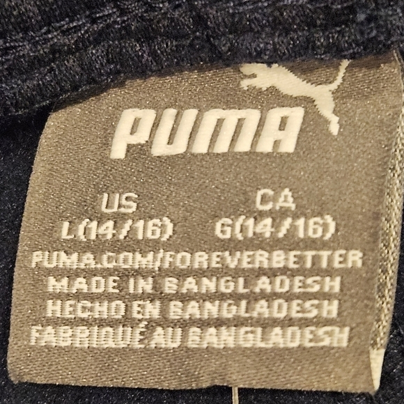 Puma Boys Size Large NWT Dark Blue Soft Fleece Jogger Sweatpants Logo - Picture 5 of 14